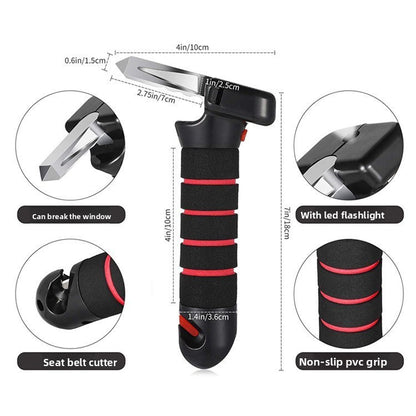 Car Door Assist Handle with Emergency Safety Hammer