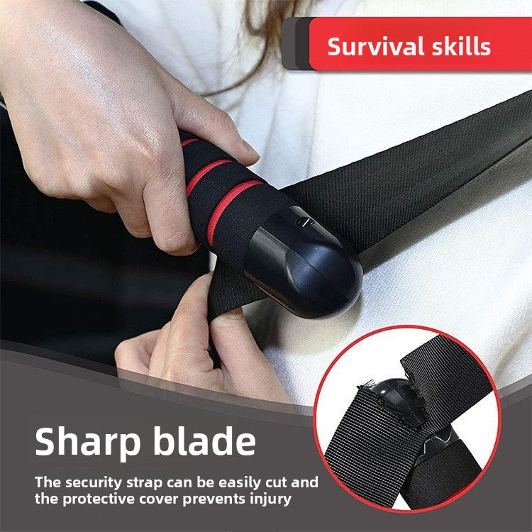 Car Door Assist Handle with Emergency Safety Hammer