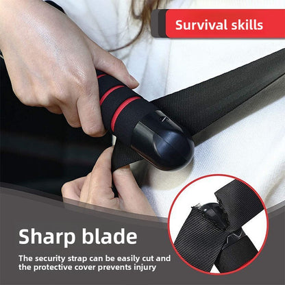 Car Door Assist Handle with Emergency Safety Hammer