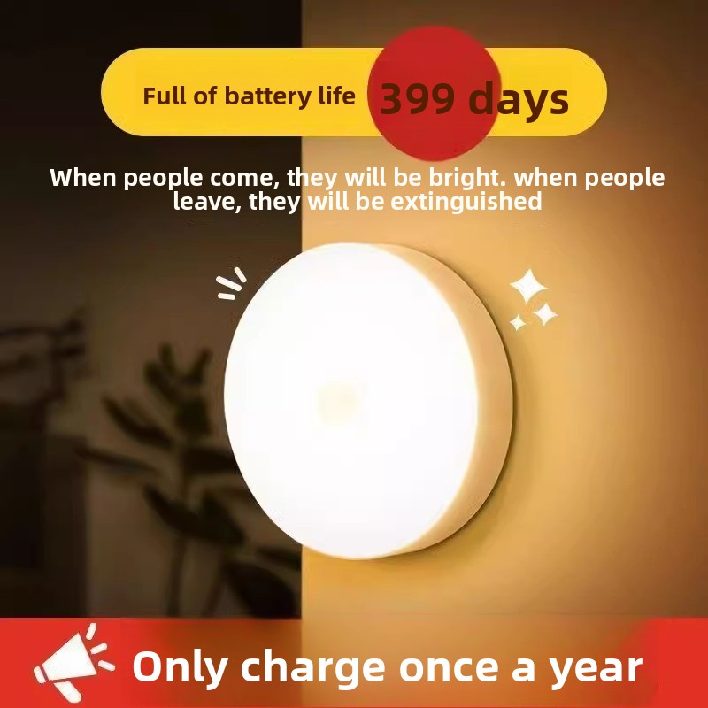 USB Rechargeable Human Sensor Night Light