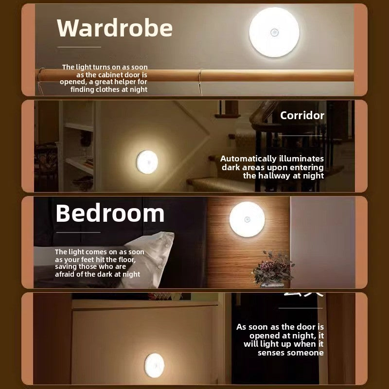 USB Rechargeable Human Sensor Night Light