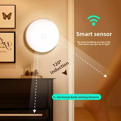 USB Rechargeable Human Sensor Night Light